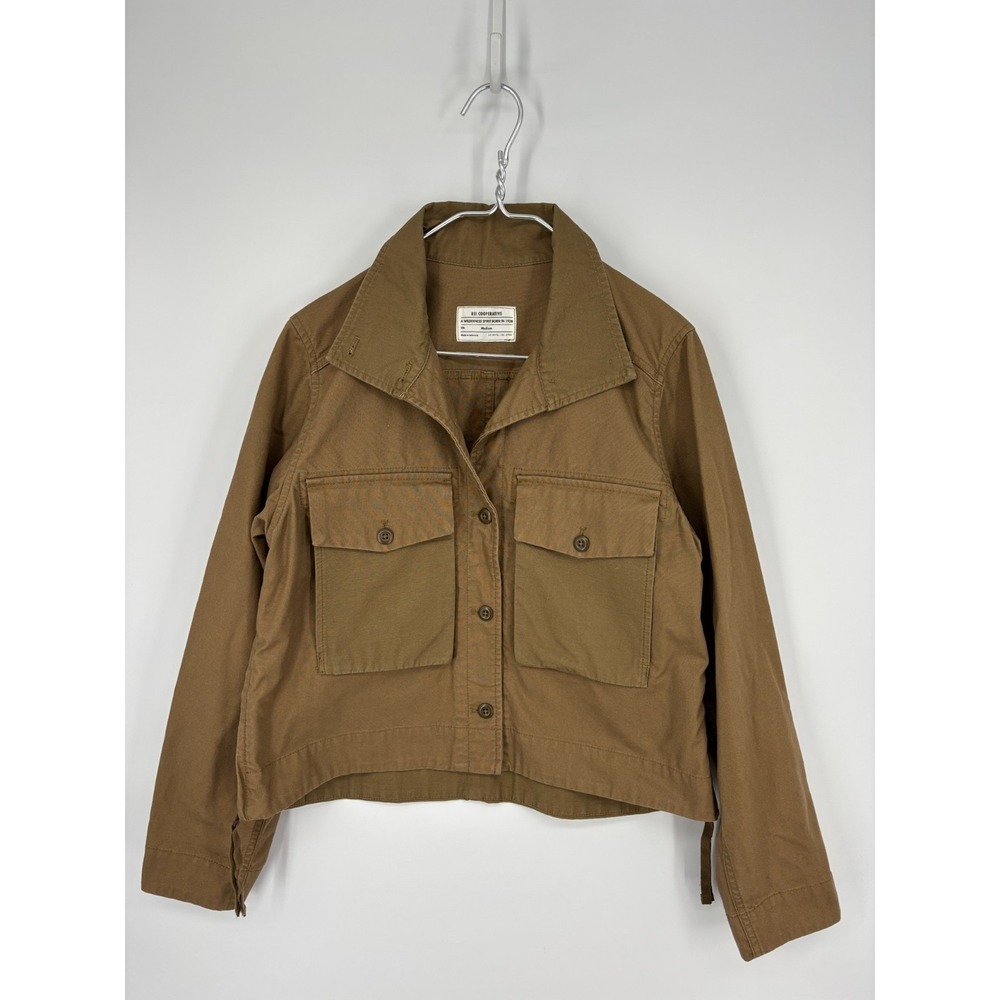 REI Cooperative Jacket Womens M Brown Utility Flap Pockets Gorpcore